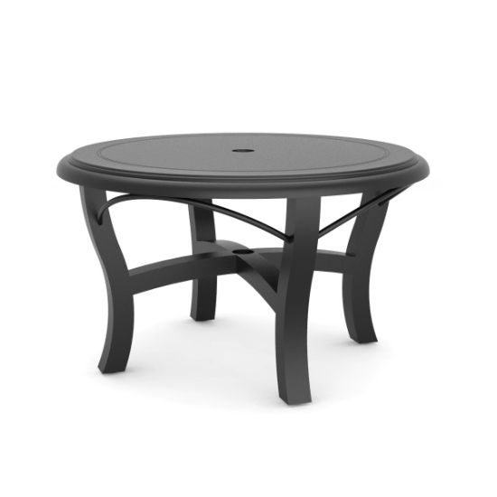 Woodard Solid Cast 32" Round Coffee Table with Carson Base - 5P5400-09232