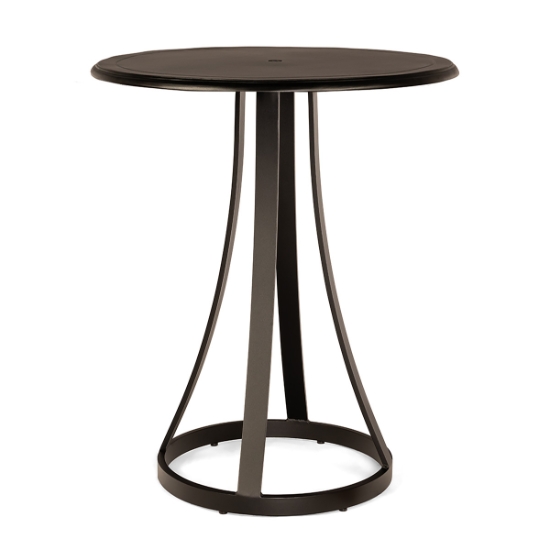 Woodard Solid Cast 32" Round Bar Table with Mainstreet Base - 5Y6600-09232