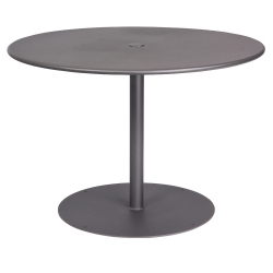Woodard 42 Inch Round Solid Top Umbrella Table w/ Pedestal Base - 13L3RU42