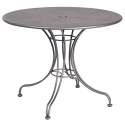 Woodard 36 Inch Round Solid Top Umbrella Table w/ Universal Base - 13L4RU36