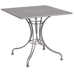 Woodard 30 Inch Square Solid Top Bistro Table w/ Universal Base - 13L4SD30