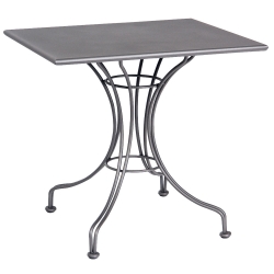 Woodard 24 Inch x 30 Inch Rectangular Solid Top Bistro Table - 13L4TD24