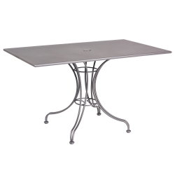 Woodard 48 Inch x 30 Inch Rectangular Solid Top Umbrella Table  - 13L4TU48