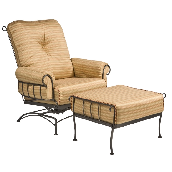 Terrace Wrought Iron Spring Lounge Chair - 790065