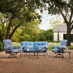 Woodard Terrace Wrought Iron Patio Set - WD-TERRACE-SET3