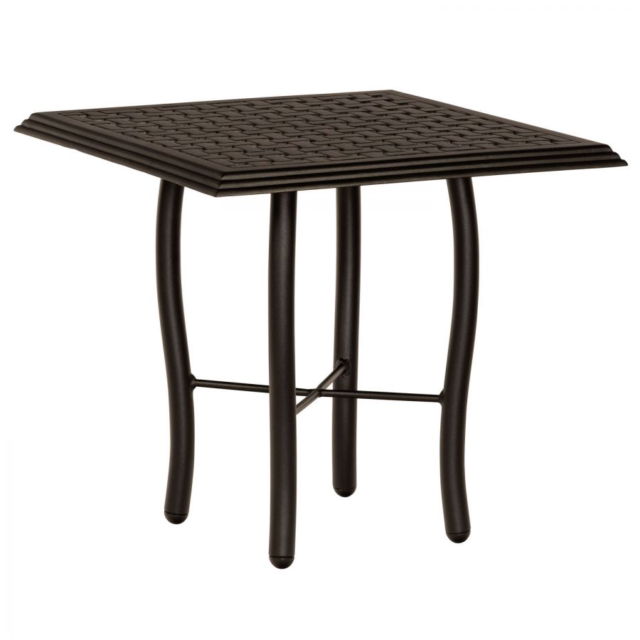 Woodard Thatch 22" Square End Table with Tribeca Base - 5D2400-04921
