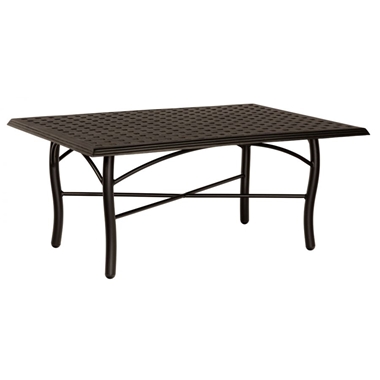 Woodard Thatch 48" x 36" Rectangular Coffee Table with Tribeca Base - 5D4500-04945