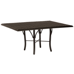 Woodard Thatch 36" x 48" Rectangular  Dining Umbrella Table with Tribeca Base - 5D4800-04945
