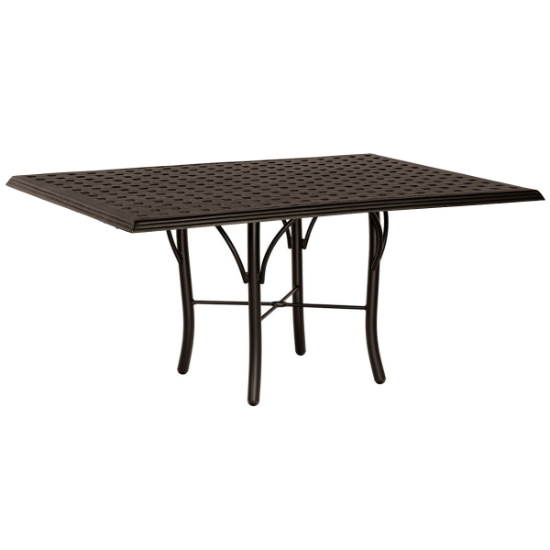 Woodard Thatch 36" x 48" Rectangular  Dining Umbrella Table with Tribeca Base - 5D4800-04945