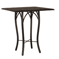 Woodard Thatch 36" Square Bar Height Table with Tribeca Base - 5D6600-04937