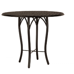 Woodard Thatch 48" Round Bar Height Table with Tribeca Base - 5D6600-04948