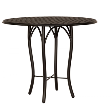 Woodard Thatch 48" Round Bar Height Table with Tribeca Base - 5D6600-04948