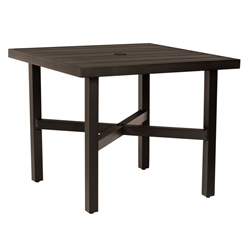Woodard Tri-Slat 36" Square Bistro Table - 4V4800-02637