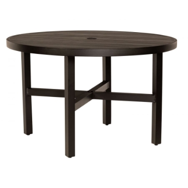 Woodard Tri-Slat 48" Round Dining Umbrella Table - 4V4800-02648