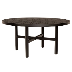 Woodard Tri-Slat 60" Round Dining Umbrella Table - 4V4800-02660