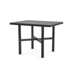 Woodard Tri-Slat 48" x 36" Rectangular Counter Height Table with Elite Base - 4V5500-02645