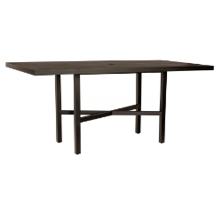 Woodard Tri-Slat 84" x 42" Rectangular Counter Height Table - 4V5600-02684