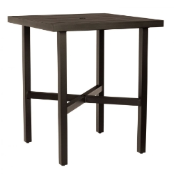 Woodard Tri-Slat 36" Square Bar Height Table - 4V6600-02637