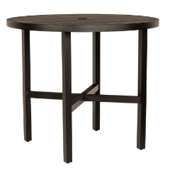 Woodard Tri-Slat 48" Round Bar Height Table - 4V6600-02648