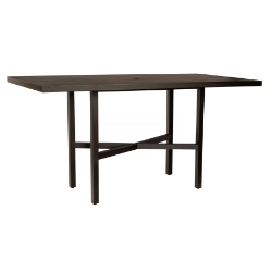 Woodard Tri-Slat 84" x 42" Rectangular Bar Height Table - 4V6700-02684