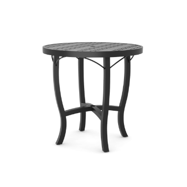 Woodard Tri-Slat 36" Round Counter Height Umbrella Table with Carson Base - 5P5500-02636