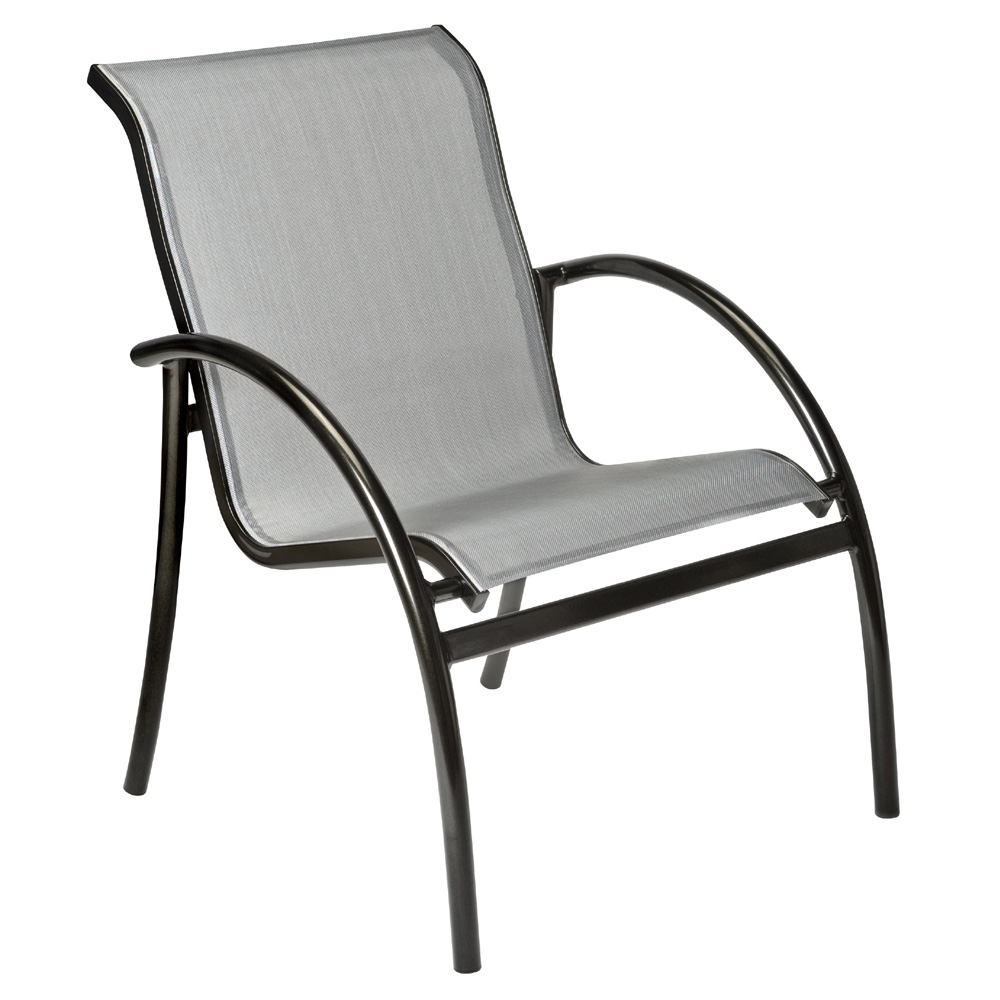 Woodard Tribeca Sling Dining Arm Chair - Stackable - 5D0401