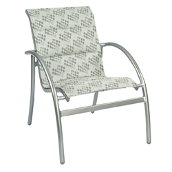 Woodard Tribeca Padded Sling Dining Chair - Stackable - 5D0501