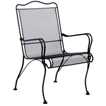 Tucson Wrought Iron High-Back Lounge Chair