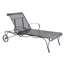 Tucson Wrought Iron Adjustable Chaise Lounge