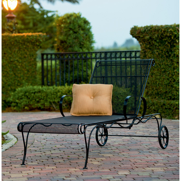 Tucson Wrought Iron Adjustable Chaise Lounge - 1G0070