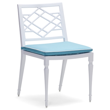 Woodard Tuoro Dining Side Chair with Seat Cushions - 7S0412ST