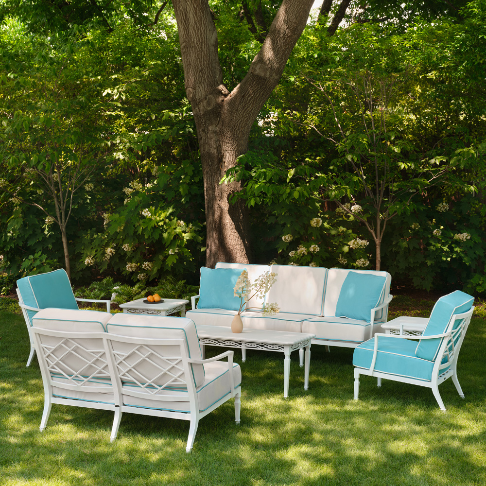Woodard Tuoro Cast Aluminum Patio Set - WD-TUORO-SET3