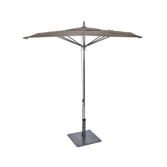 Woodard Canopi Grace 6' Square Flat Umbrella with Pulley Lift - 6WCSQPPW