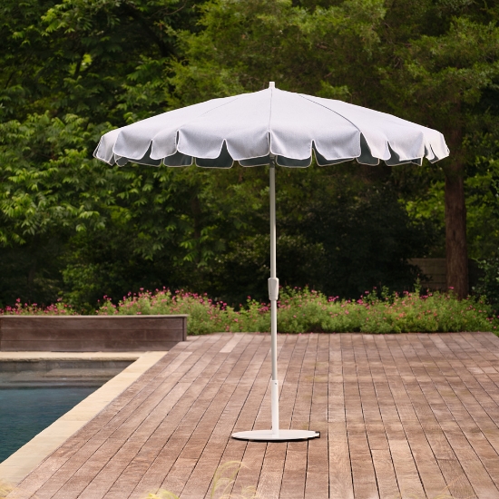 8.5' 12-Rib Conventional Double V Cut Valance with Auto-Tilt - 78W610