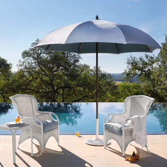 Dome patio umbrella