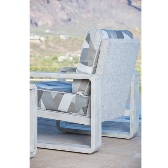 Vale Lounge Chair Upholstered Side View