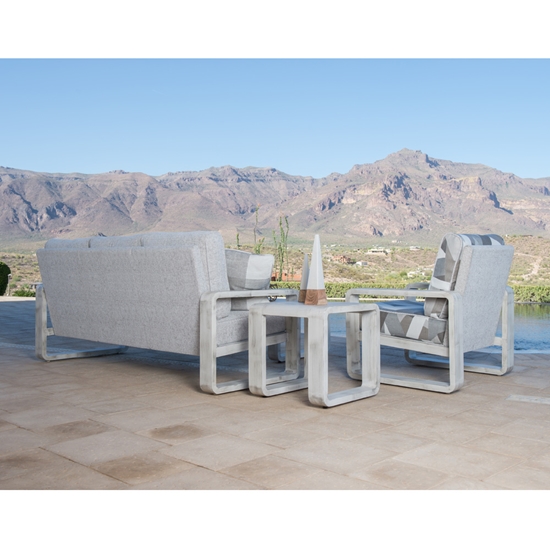 Vale Aluminum Patio Set from Behind