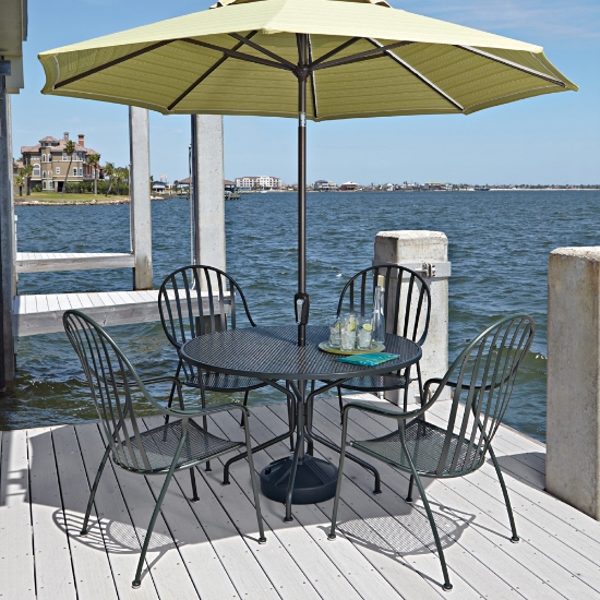 Woodard Valencia Dining Set for Four - WD-VALENCIA-SET2