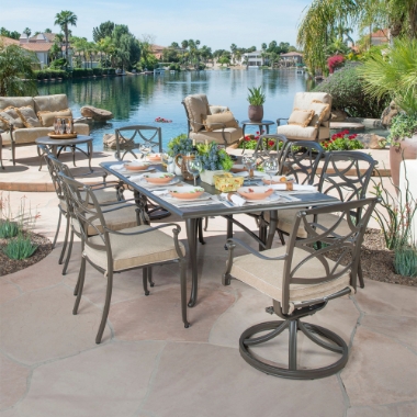 Woodard Wiltshire Patio Dining Set for 8 - WD-WILTSHIRE-SET8