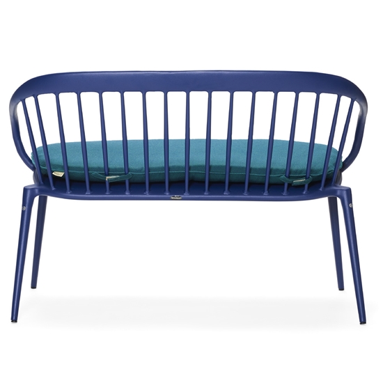 Windsor Bench with Seat Cushion back angle
