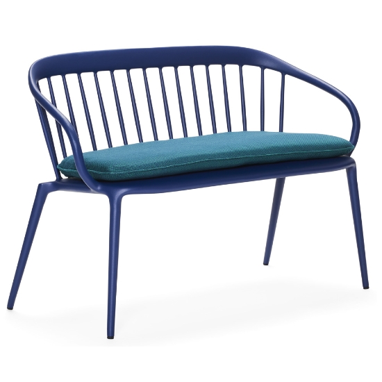Woodard Windsor Bench with Seat Cushion - 9S0414ST