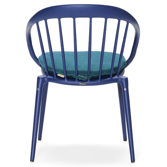 Windsor Dining Arm Chair with  Seat Cushion back angle