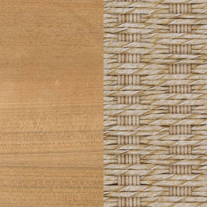 Teak with Natural Cord