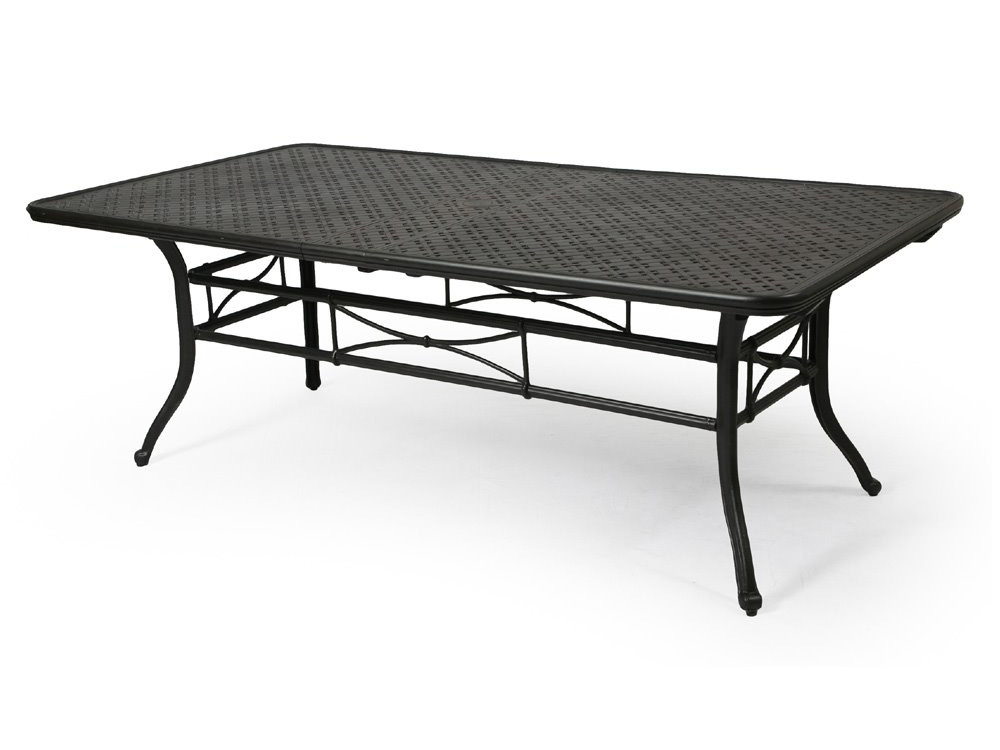 Mallin Napa Rectangular Extension Umbrella Dining Table - 86