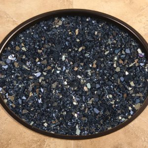 Black Mirrored Fire Glass - 3 Kits