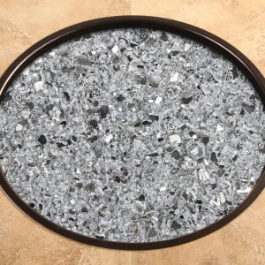 Silver Mirrored Fire Glass - 3 Kits