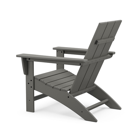 Modern Adirondack 3 Piece Patio Set with Long Island Side Table - PWS699-1